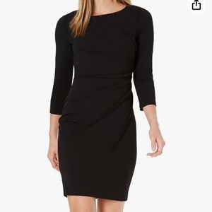 Calvin Klein Women's Three Quarter Sleeve Starburst Sheath Dress